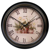 retro silent wall clock shabby chic style home decor