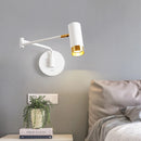 Extendable wall light with on/off switch