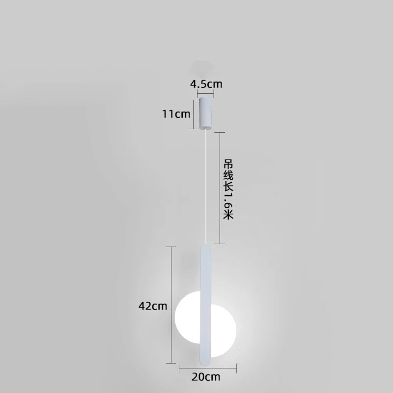 modern led pendant light for elegant interior decoration - vue 12 sur 12