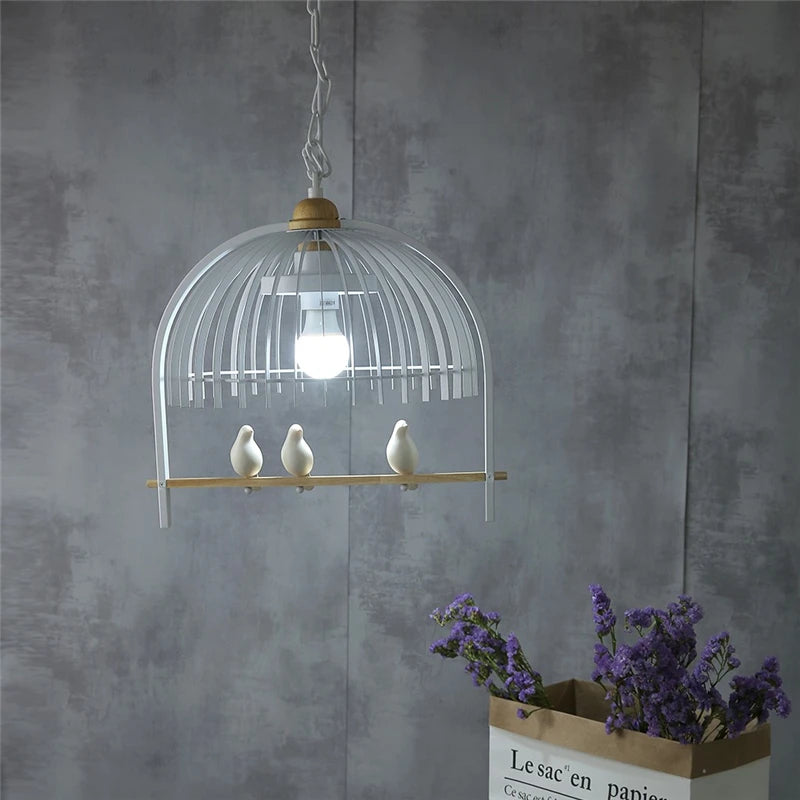 Modern iron bird pendant light for home décor