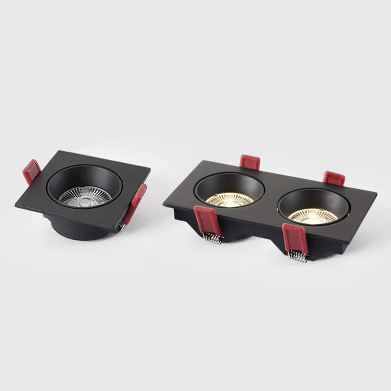 Dimmable recessed LED spotlights for indoor use