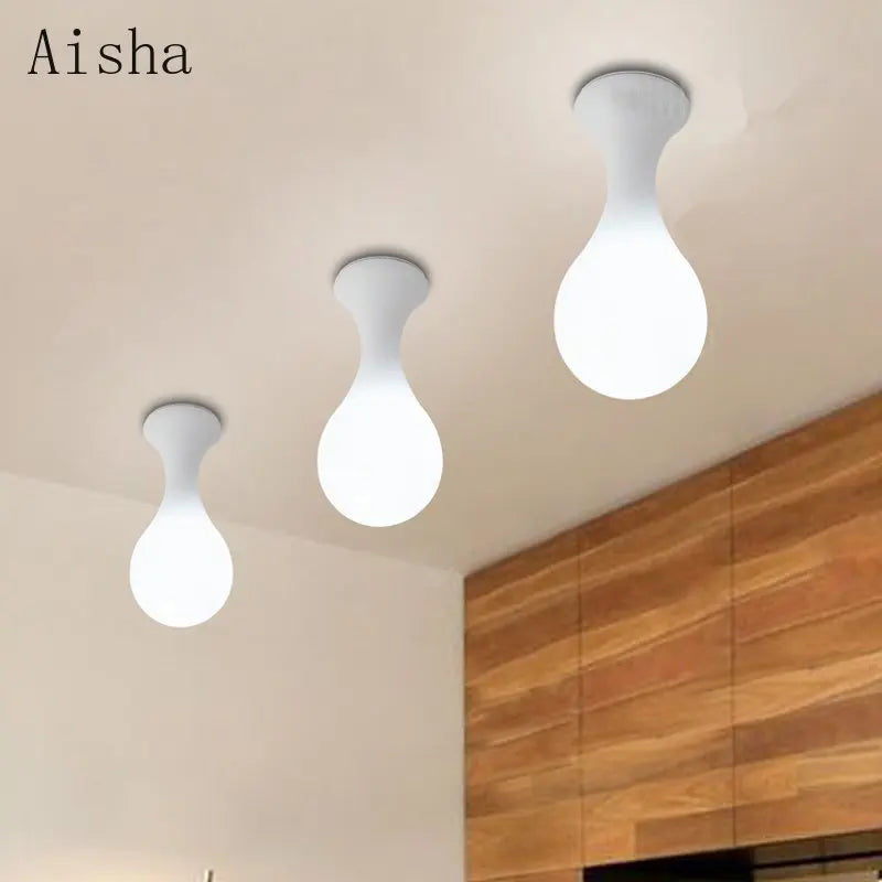 Modern raindrop design creative ceiling light - vue 2 sur 7