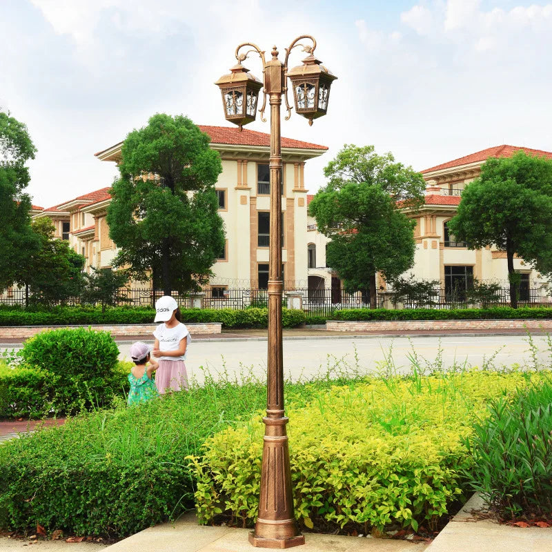 Outdoor waterproof multi-head LED garden lamp