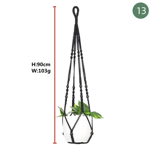 macrame hanging baskets for plants and decoration
