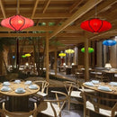 Chinese fabric chandelier for restaurants and hotels