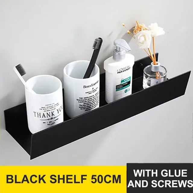 étagère murale pour rangement de salle de bain et cosmétiques - vue 10 sur 13