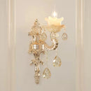 Modern crystal wall light for elegant interiors