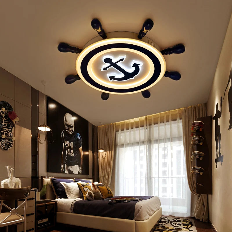 Modern pirate ship design LED decorative ceiling light