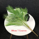 Set of 2 large artificial tropical palm plants for indoor decoration