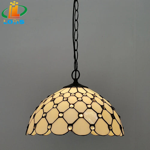 lustre tiffany européen pour restaurant café ou bar - vue 17 sur 19