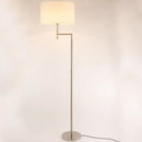Modern stainless steel floor lamp with elegant LED design