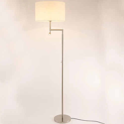 Modern stainless steel floor lamp with elegant LED design - vue 2 sur 8