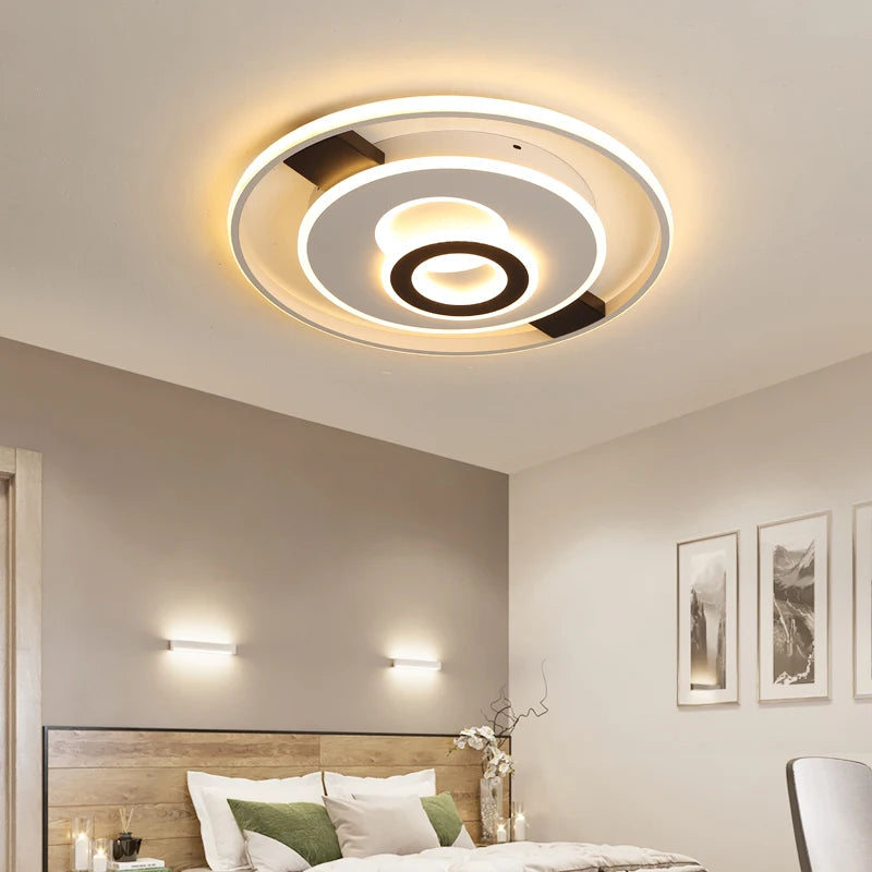 Modern round LED ceiling light for bright indoor decoration