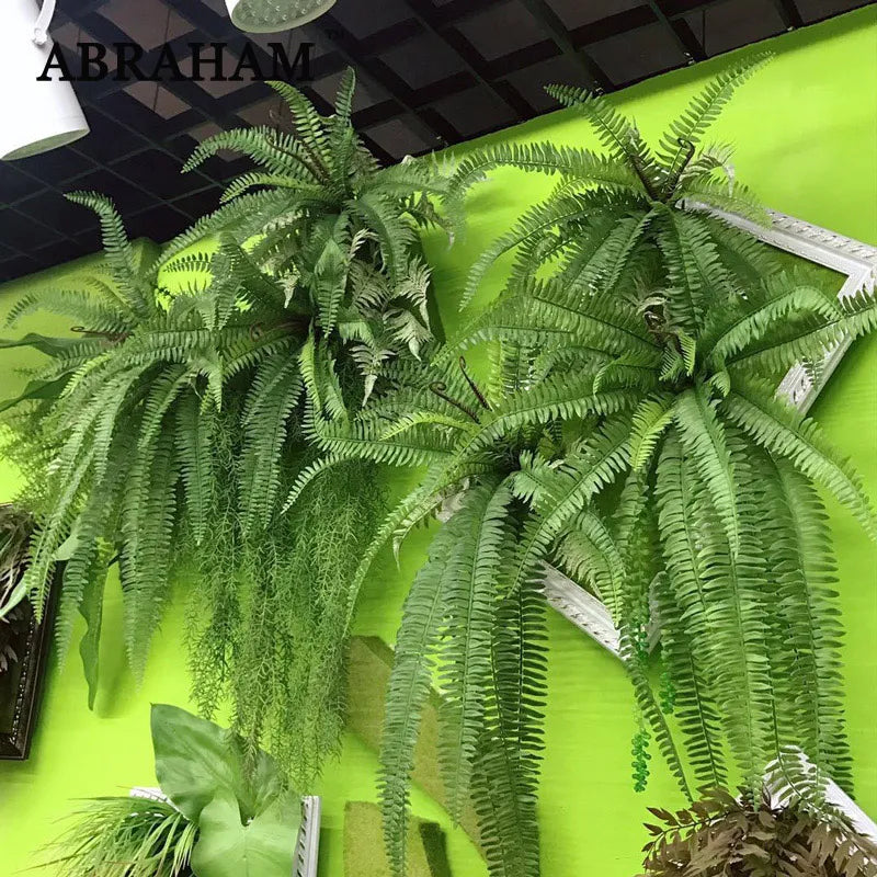 Large artificial hanging tropical rattan plants decorative