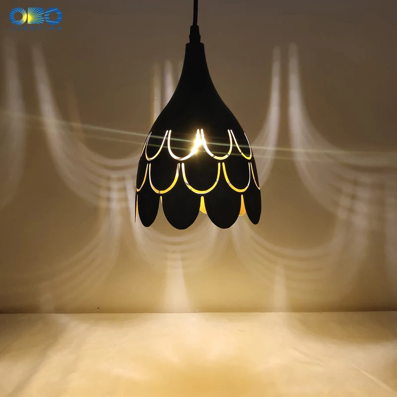 Vintage retro iron pendant light for indoor lighting bar restaurant café