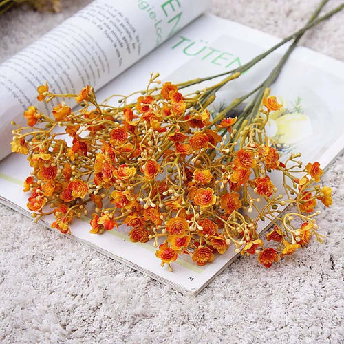 Autumn gypsophila branch for DIY wedding decoration - vue 2 sur 16