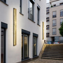 Luxury gold long waterproof wall light for outdoor ambiance