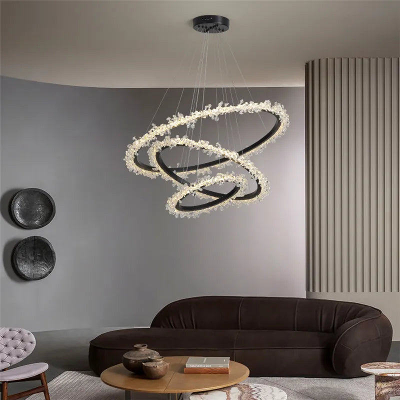 Nordic crystal pendant light for modern interiors