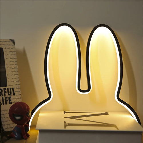 Modern LED rabbit night light for children christmas gift - vue 3 sur 8