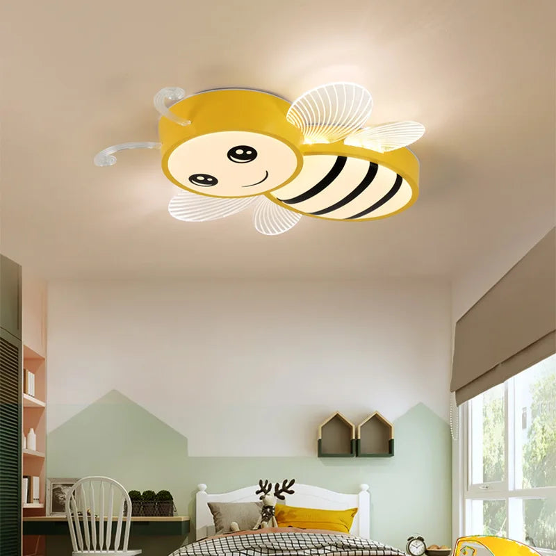 Smart bee-shaped LED lamp with adjustable brightness