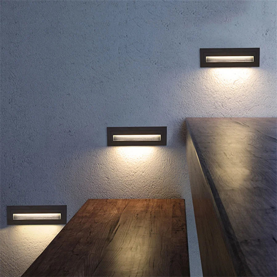 Waterproof LED wall light for garden and stairs - vue 3 sur 14