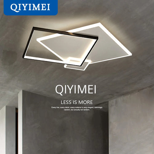 Modern wrought iron and acrylic chandelier with integrated led