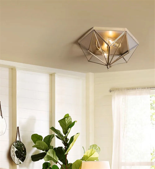 Elegant vintage ceiling light for a modern and cosy interior - vue 6 sur 6