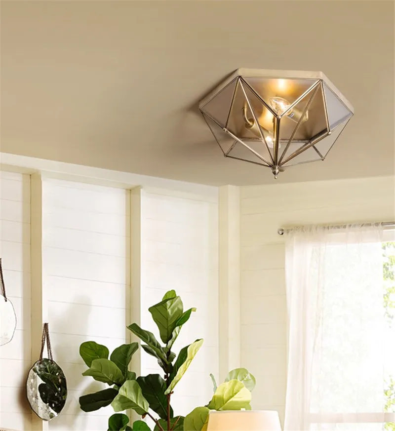 Elegant vintage ceiling light for a modern and cosy interior - vue 6 sur 6
