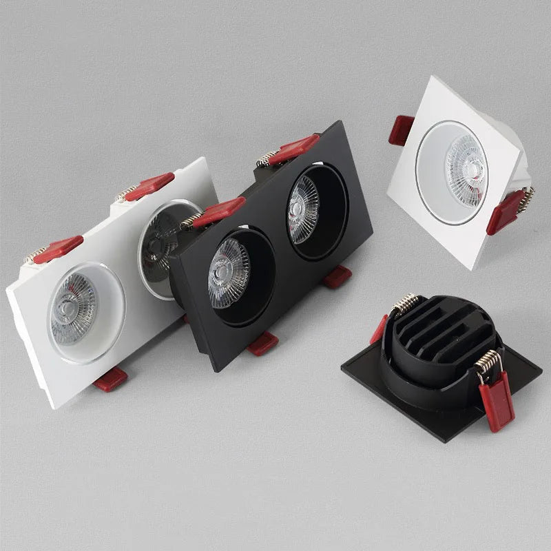Dimmable recessed LED spotlights for indoor use