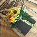 Artificial sunflower bouquet for weddings and floral decoration