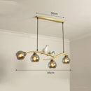 Nordic bird lamp modern chandelier with glass LED shade
