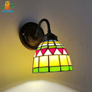European style stained glass wall light with LED lighting