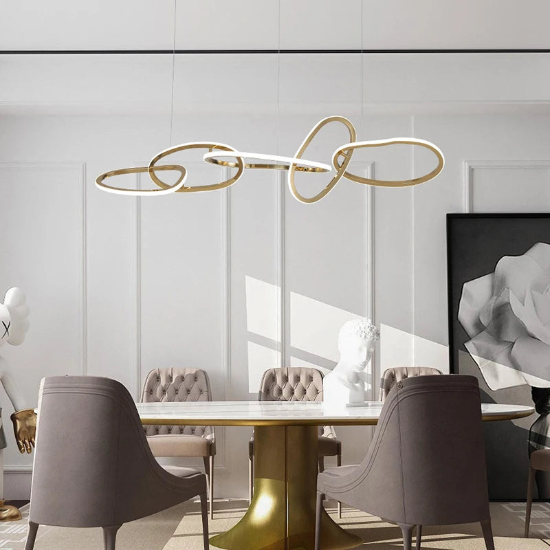 Modern LED ceiling pendant light for decorative interiors - vue 4 sur 9