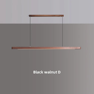 suspension en bois avec lumière led pour table à manger