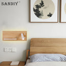Sandiy LED reading lamp with USB and wireless charger