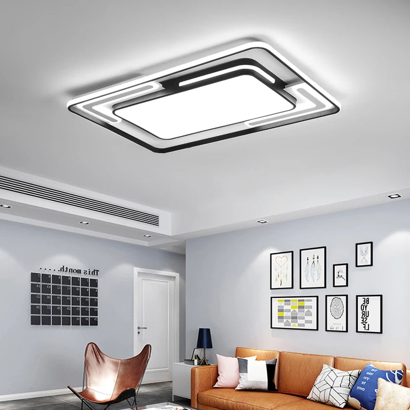 Contemporary geometric ceiling light for indoor lighting
