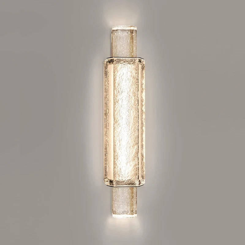 Modern designer crystal wall light for elegant interiors