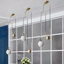 Creative glass ball pendant lamp for indoor use