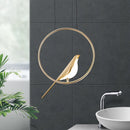 Gold plated modern adjustable novelty bird LED pendant light