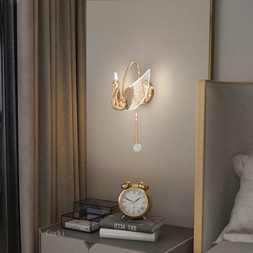 Nordic LED wall light with luxury design for elegant interiors - vue 3 sur 8