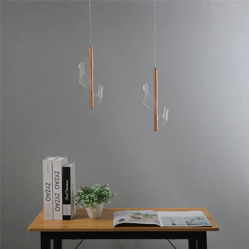Modern nordic design acrylic pendant light for restaurant - vue 3 sur 8
