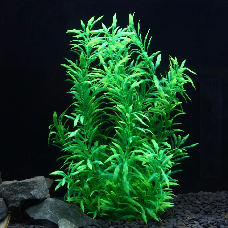 Artificial aquatic grass for aquarium decoration with plastic plants