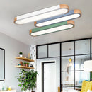 Industrial style wooden LED light for Scandinavian outdoor spaces