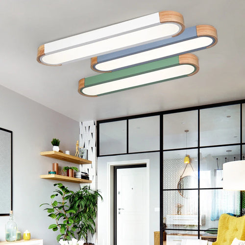 Industrial style wooden LED light for Scandinavian outdoor spaces