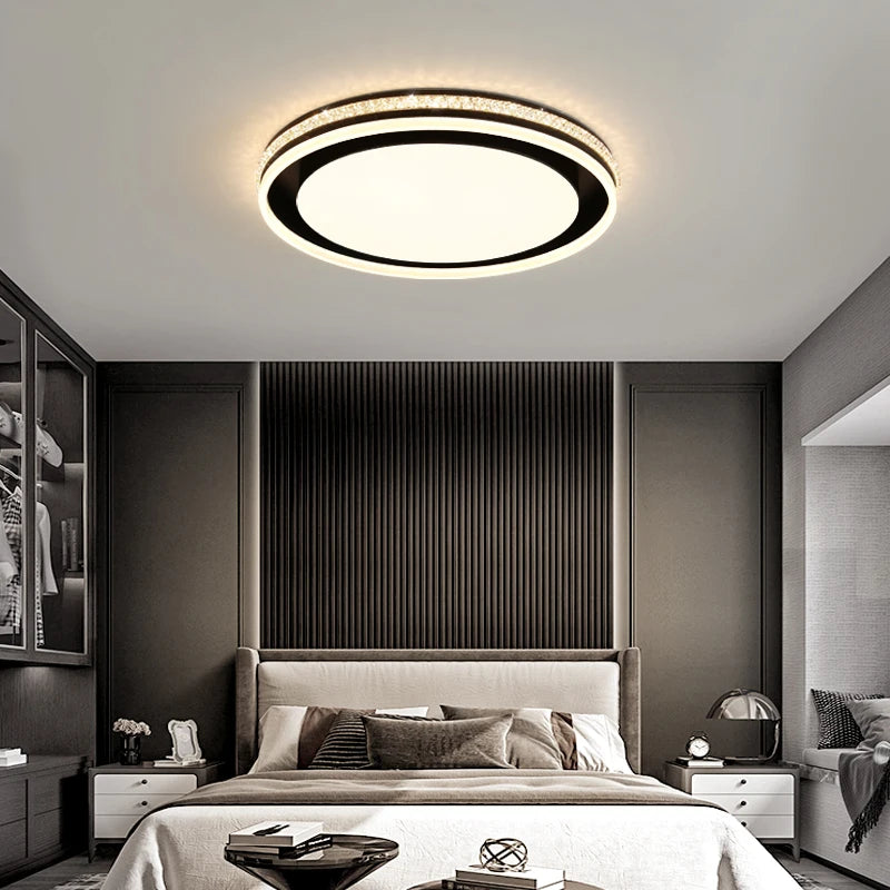 Round LED ceiling light for versatile indoor lighting