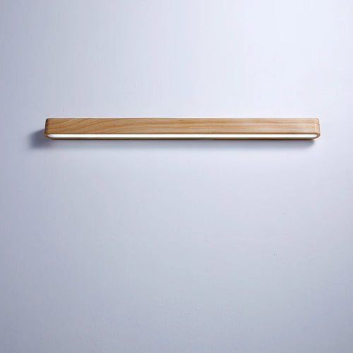 Modern solid wood LED wall light Japanese style design - vue 7 sur 8