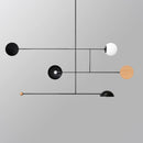Minimalist retro designer chandelier for contemporary interiors