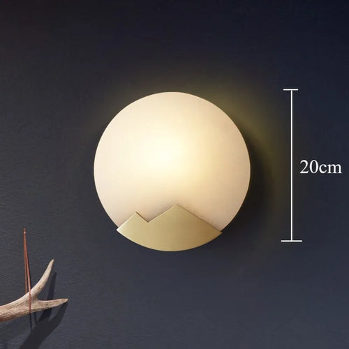 Marble and copper wall lights for interior decoration - vue 7 sur 7