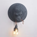 Nordic decorative wall light with quirky gorilla designs
