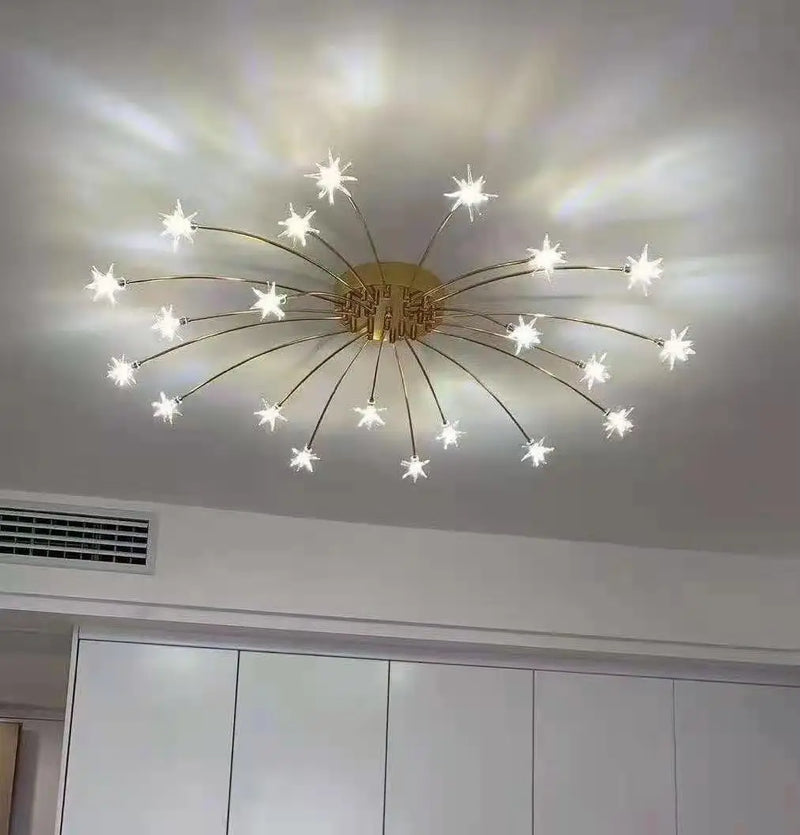 Modern chrome design chandelier with LED for home lighting